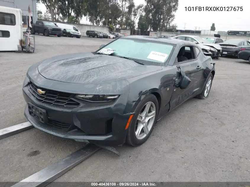 2019 Chevrolet Camaro 1Lt VIN: 1G1FB1RX0K0127675 Lot: 40436108