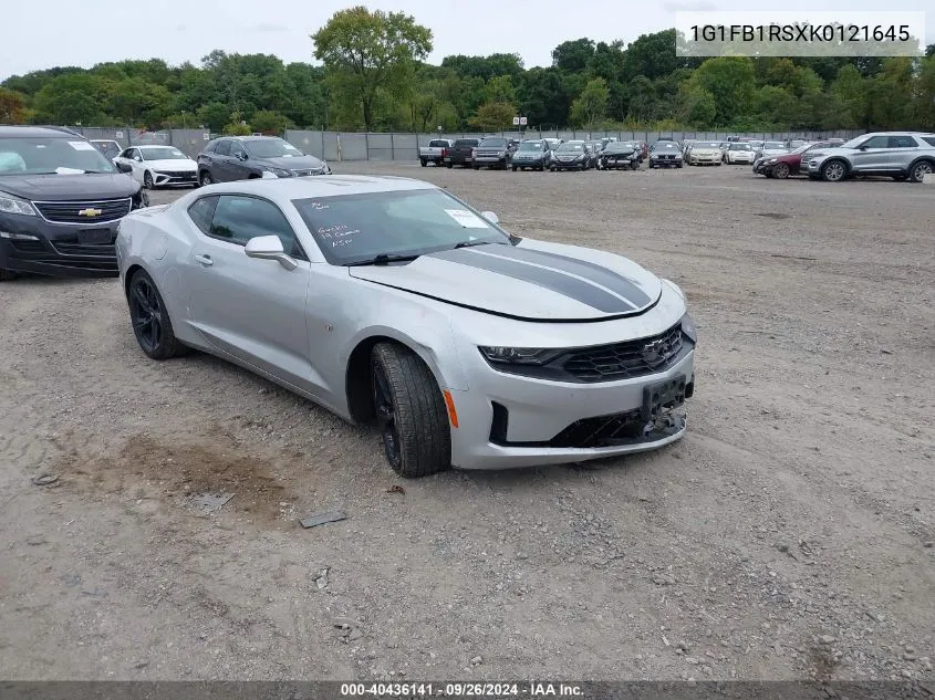 2019 Chevrolet Camaro 1Lt VIN: 1G1FB1RSXK0121645 Lot: 40436141