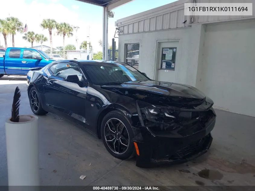 2019 Chevrolet Camaro Ls/Lt VIN: 1G1FB1RX1K0111694 Lot: 40459730