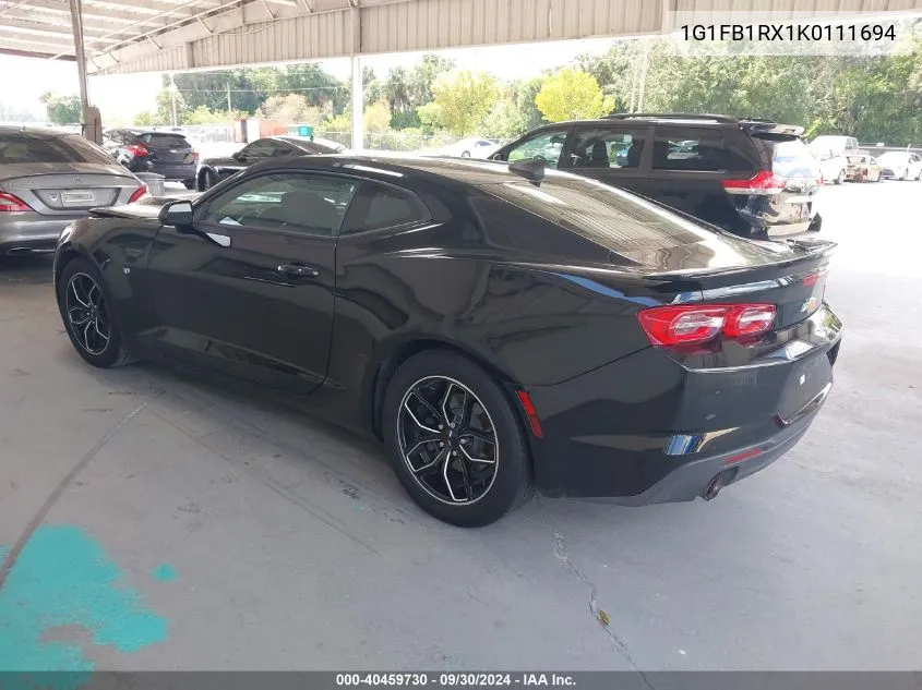 2019 Chevrolet Camaro Ls/Lt VIN: 1G1FB1RX1K0111694 Lot: 40459730