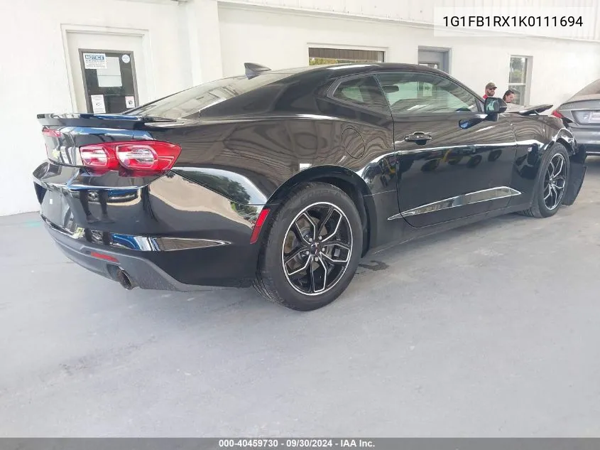 2019 Chevrolet Camaro Ls/Lt VIN: 1G1FB1RX1K0111694 Lot: 40459730