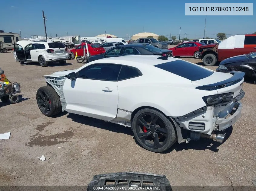 2019 Chevrolet Camaro 2Ss VIN: 1G1FH1R78K0110248 Lot: 40462869