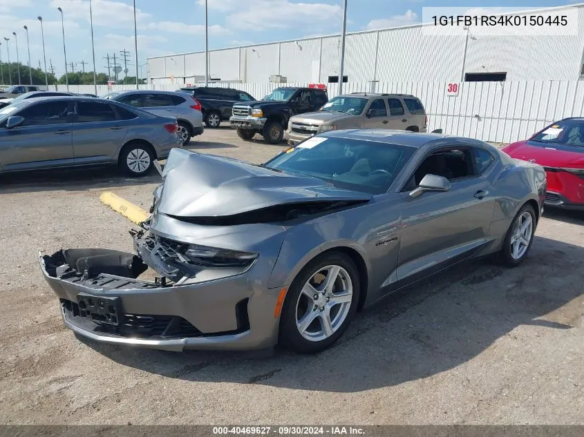 2019 Chevrolet Camaro 1Lt VIN: 1G1FB1RS4K0150445 Lot: 40469627