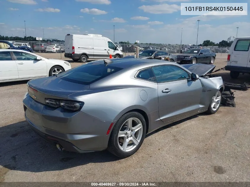 2019 Chevrolet Camaro 1Lt VIN: 1G1FB1RS4K0150445 Lot: 40469627