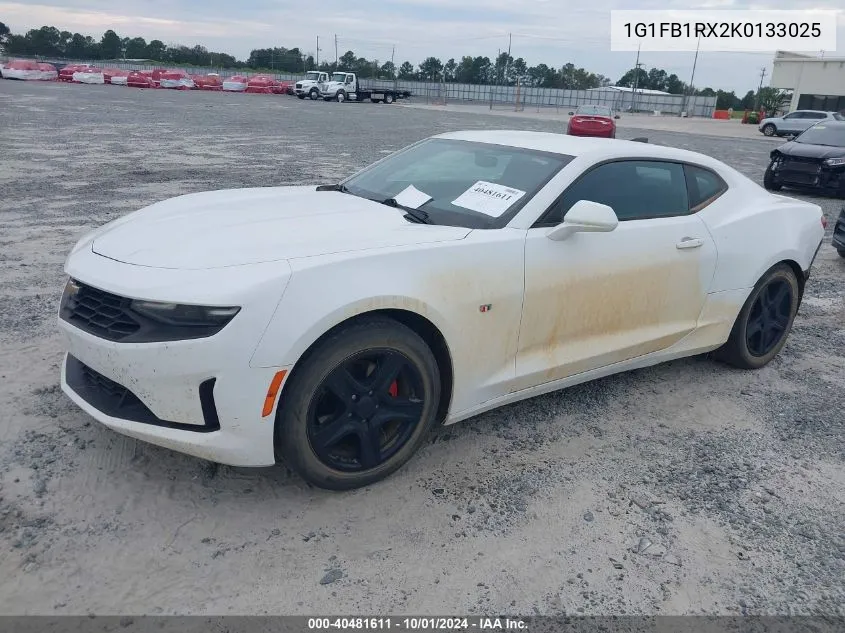 2019 Chevrolet Camaro Ls/Lt VIN: 1G1FB1RX2K0133025 Lot: 40481611