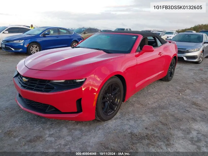 2019 Chevrolet Camaro Ls/Lt VIN: 1G1FB3DS5K0132605 Lot: 40504048