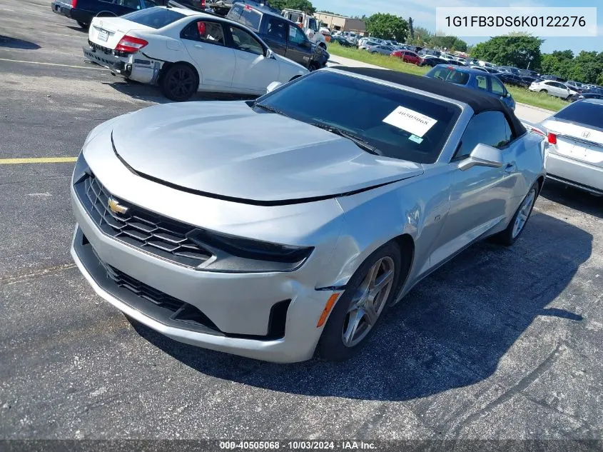 2019 Chevrolet Camaro 1Lt VIN: 1G1FB3DS6K0122276 Lot: 40505068