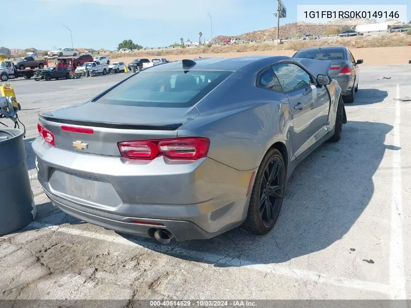 2019 Chevrolet Camaro 1Lt VIN: 1G1FB1RS0K0149146 Lot: 40514529