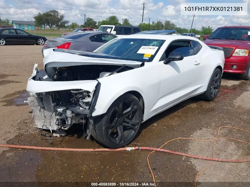 2019 Chevrolet Camaro 2Ss VIN: 1G1FH1R7XK0121381 Lot: 40593899