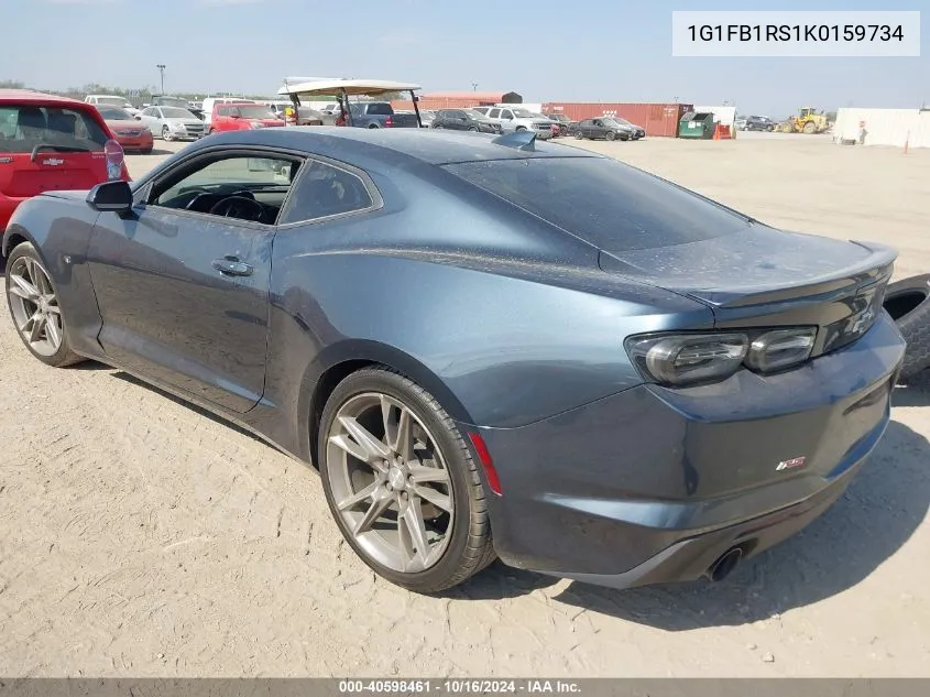 2019 Chevrolet Camaro 1Lt VIN: 1G1FB1RS1K0159734 Lot: 40598461