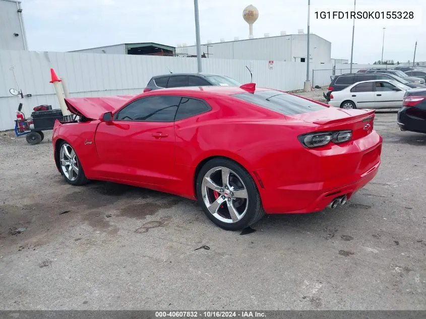 2019 Chevrolet Camaro 2Lt VIN: 1G1FD1RS0K0155328 Lot: 40607832