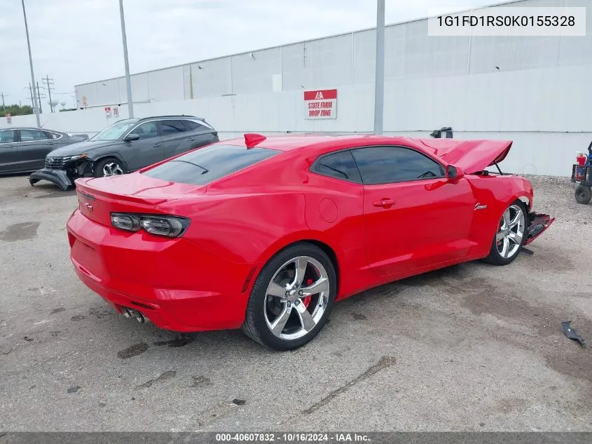 2019 Chevrolet Camaro 2Lt VIN: 1G1FD1RS0K0155328 Lot: 40607832