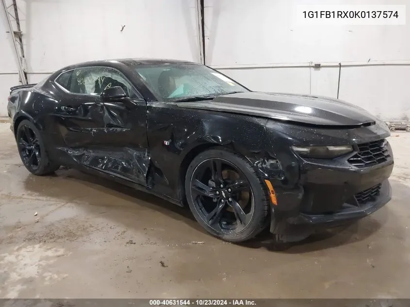 2019 Chevrolet Camaro 1Lt VIN: 1G1FB1RX0K0137574 Lot: 40631544