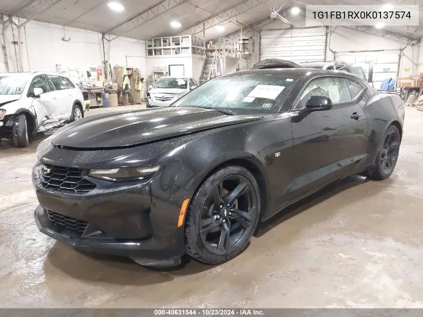 2019 Chevrolet Camaro 1Lt VIN: 1G1FB1RX0K0137574 Lot: 40631544