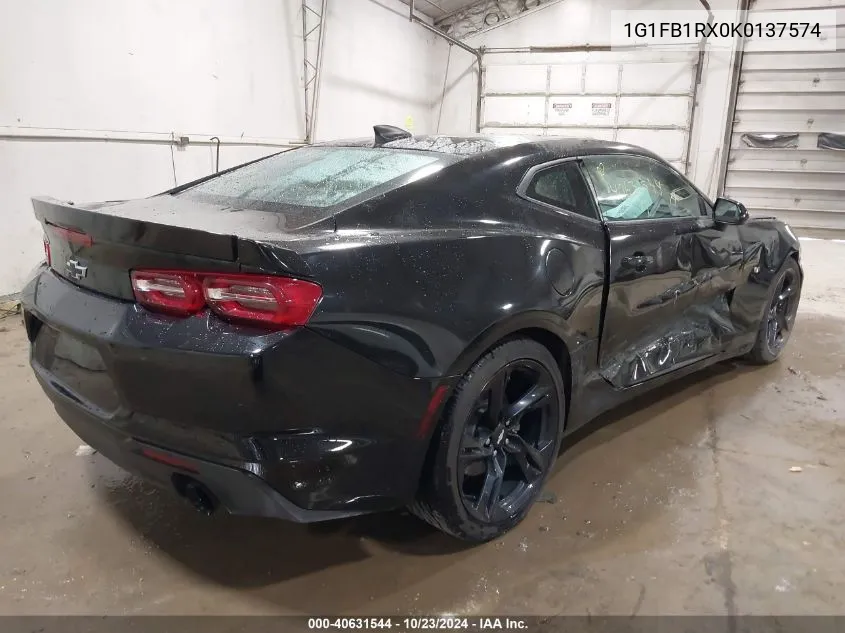 2019 Chevrolet Camaro 1Lt VIN: 1G1FB1RX0K0137574 Lot: 40631544