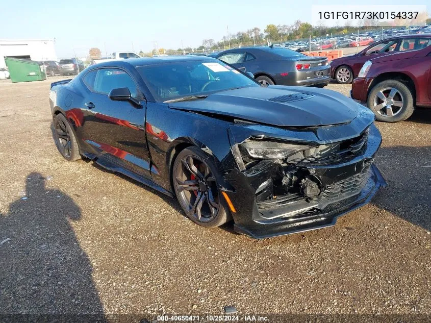 2019 Chevrolet Camaro 2Ss VIN: 1G1FG1R73K0154337 Lot: 40650471