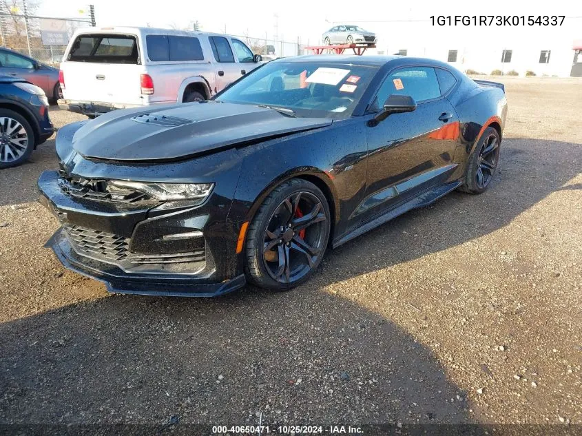 2019 Chevrolet Camaro 2Ss VIN: 1G1FG1R73K0154337 Lot: 40650471