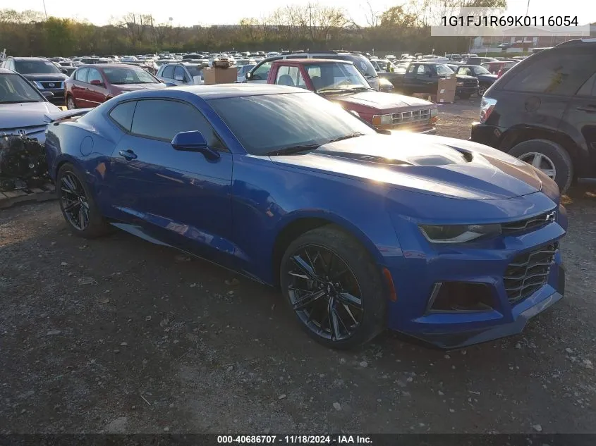 2019 Chevrolet Camaro Zl1 VIN: 1G1FJ1R69K0116054 Lot: 40686707