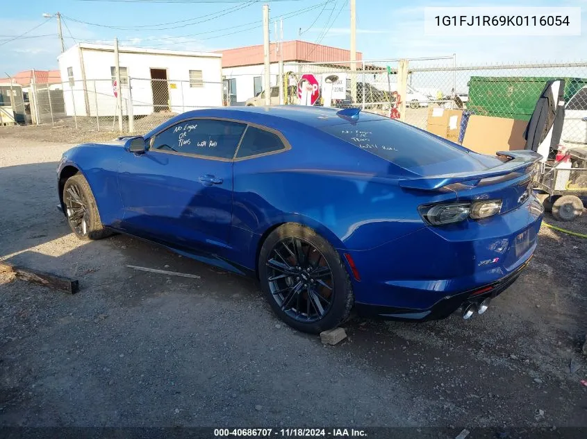 2019 Chevrolet Camaro Zl1 VIN: 1G1FJ1R69K0116054 Lot: 40686707