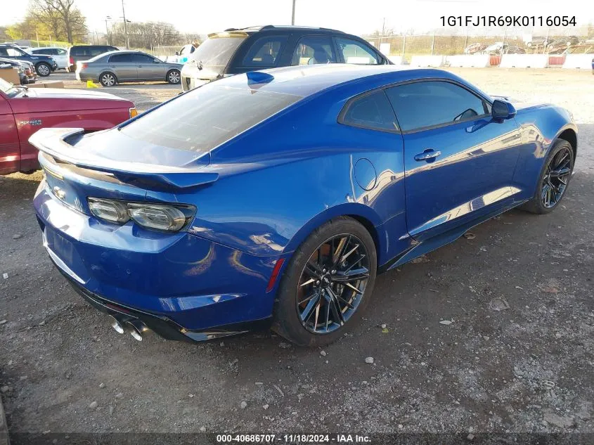 2019 Chevrolet Camaro Zl1 VIN: 1G1FJ1R69K0116054 Lot: 40686707