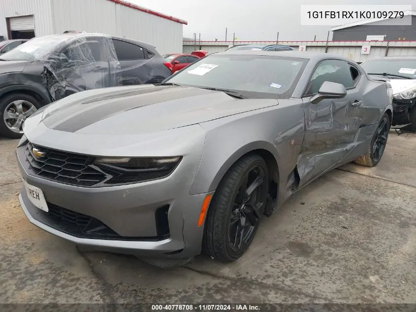 2019 Chevrolet Camaro 1Lt VIN: 1G1FB1RX1K0109279 Lot: 40778708