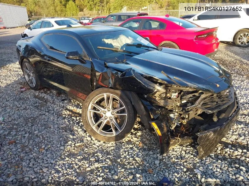 2019 Chevrolet Camaro 1Lt VIN: 1G1FB1RS4K0127652 Lot: 40784762