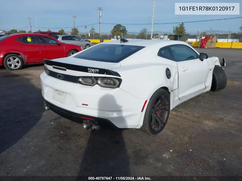 2019 Chevrolet Camaro 1Ss VIN: 1G1FE1R78K0120917 Lot: 40787647