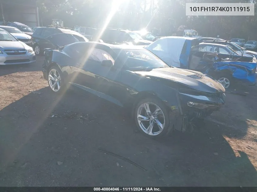 1G1FH1R74K0111915 2019 Chevrolet Camaro 2Ss