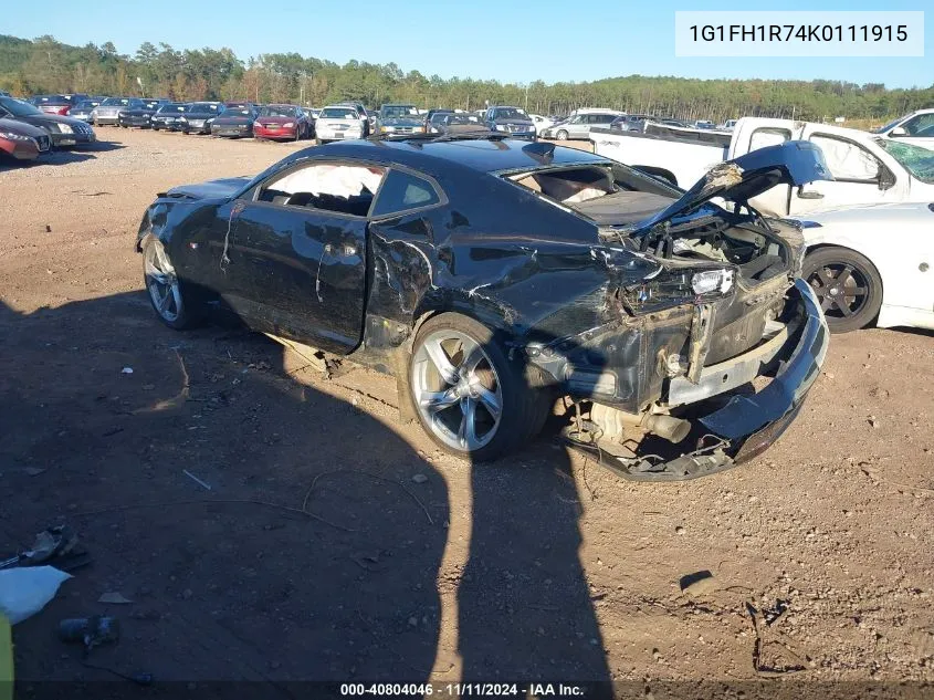 1G1FH1R74K0111915 2019 Chevrolet Camaro 2Ss