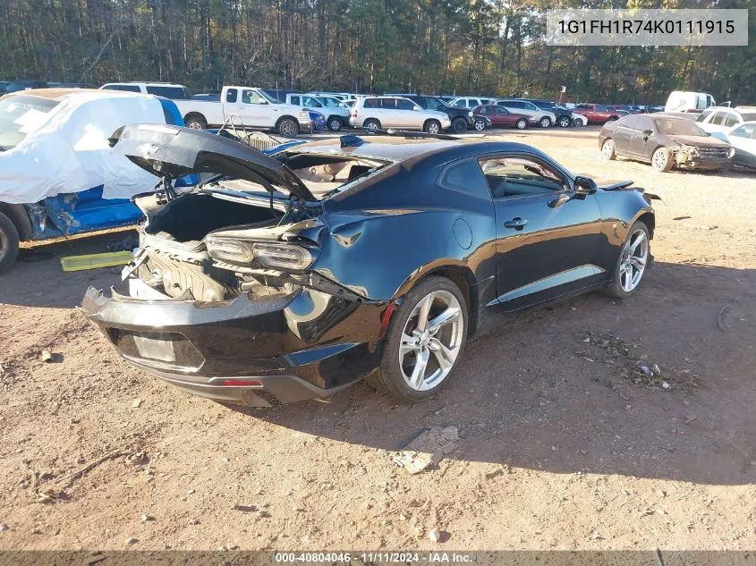 1G1FH1R74K0111915 2019 Chevrolet Camaro 2Ss