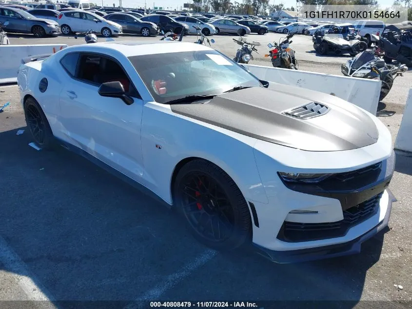 2019 Chevrolet Camaro 2Ss VIN: 1G1FH1R70K0154664 Lot: 40808479