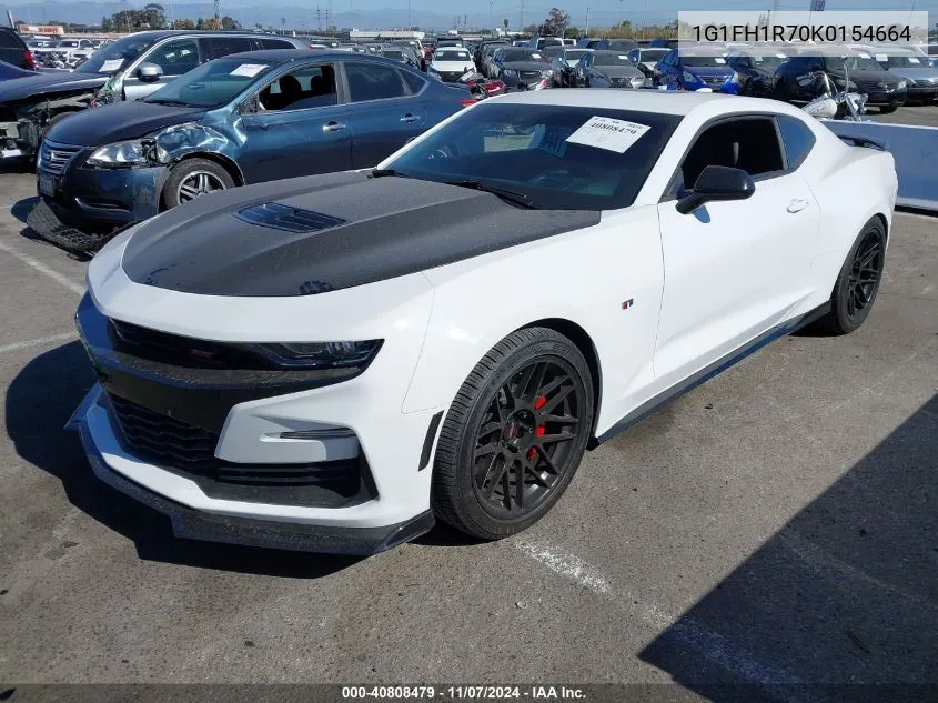 2019 Chevrolet Camaro 2Ss VIN: 1G1FH1R70K0154664 Lot: 40808479