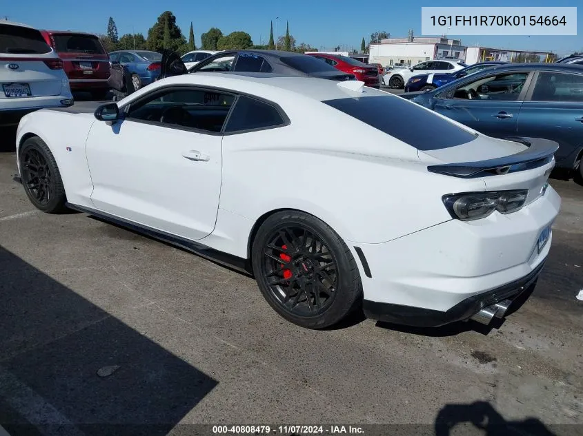 2019 Chevrolet Camaro 2Ss VIN: 1G1FH1R70K0154664 Lot: 40808479