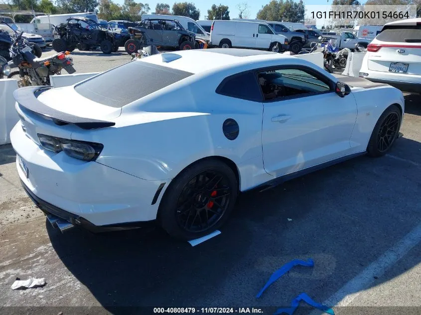 2019 Chevrolet Camaro 2Ss VIN: 1G1FH1R70K0154664 Lot: 40808479