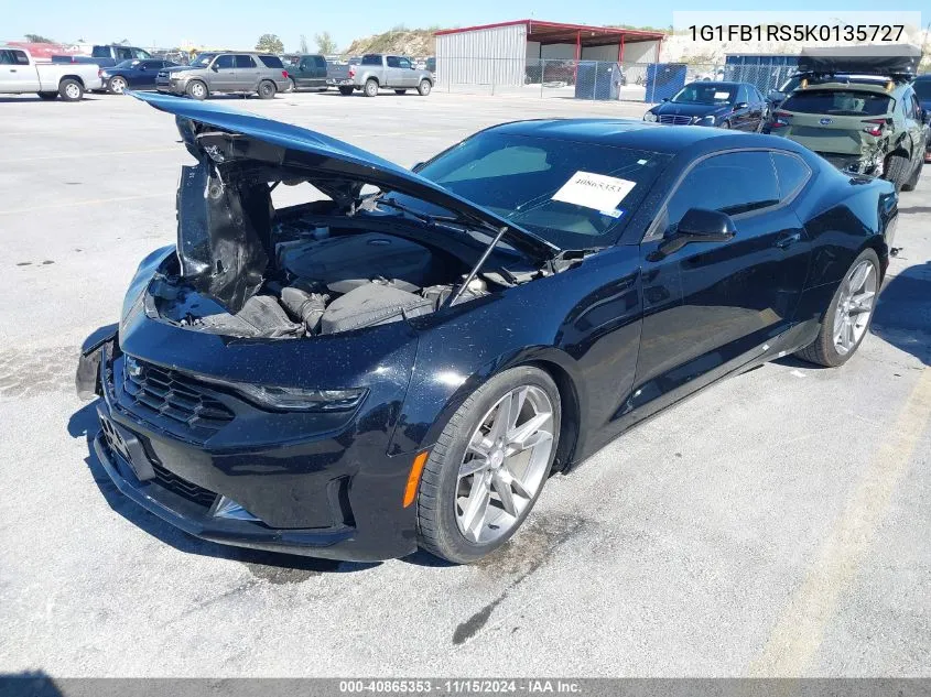 2019 Chevrolet Camaro 1Lt VIN: 1G1FB1RS5K0135727 Lot: 40865353