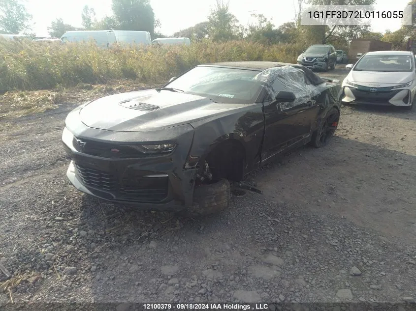 2020 Chevrolet Camaro Lz/Ss VIN: 1G1FF3D72L0116055 Lot: 12100379