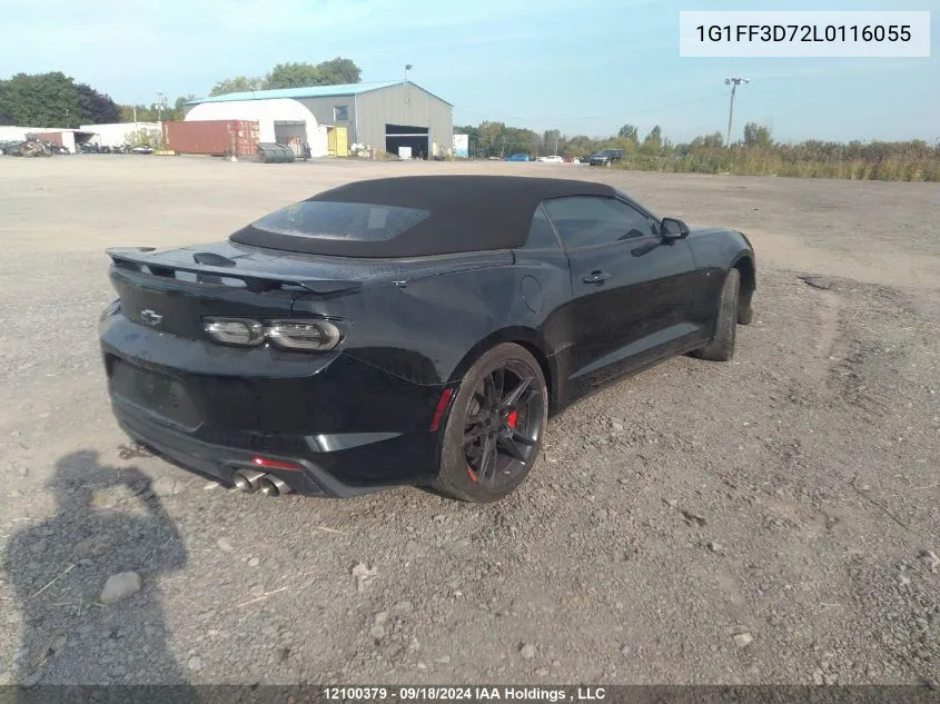 2020 Chevrolet Camaro Lz/Ss VIN: 1G1FF3D72L0116055 Lot: 12100379