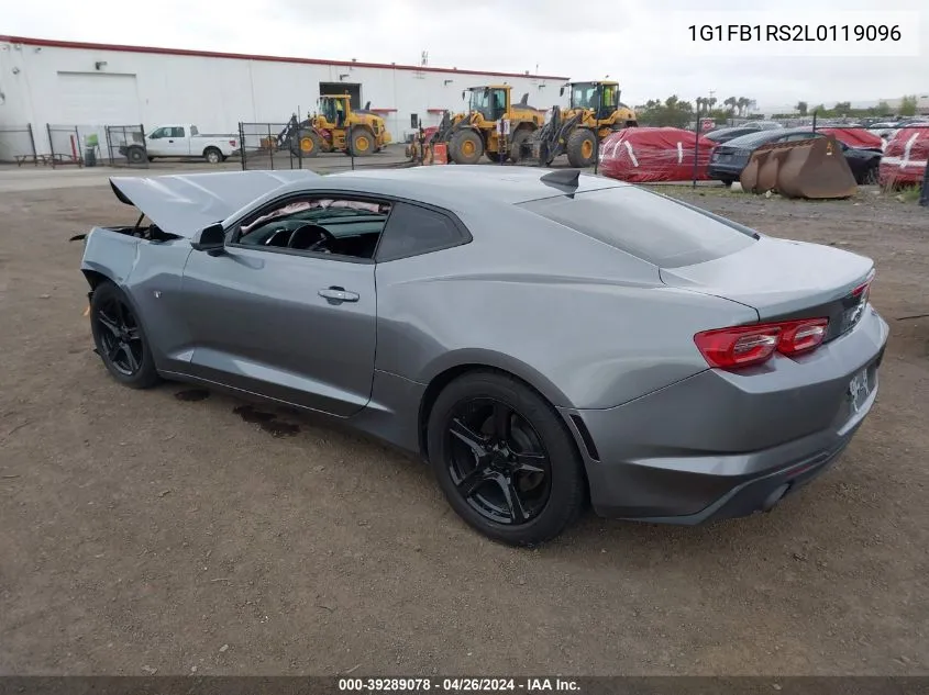 2020 Chevrolet Camaro Rwd 1Lt VIN: 1G1FB1RS2L0119096 Lot: 39289078