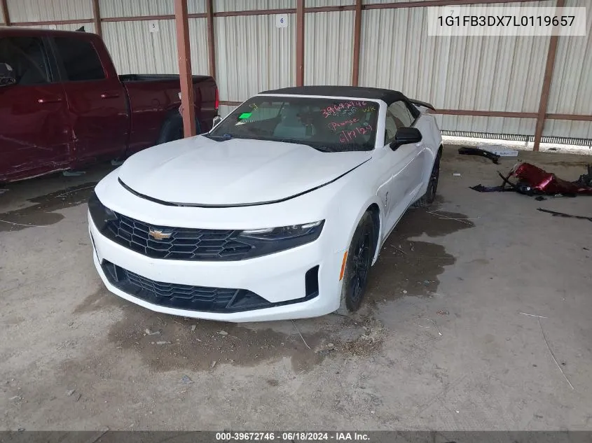 2020 Chevrolet Camaro Rwd 1Lt VIN: 1G1FB3DX7L0119657 Lot: 39672746