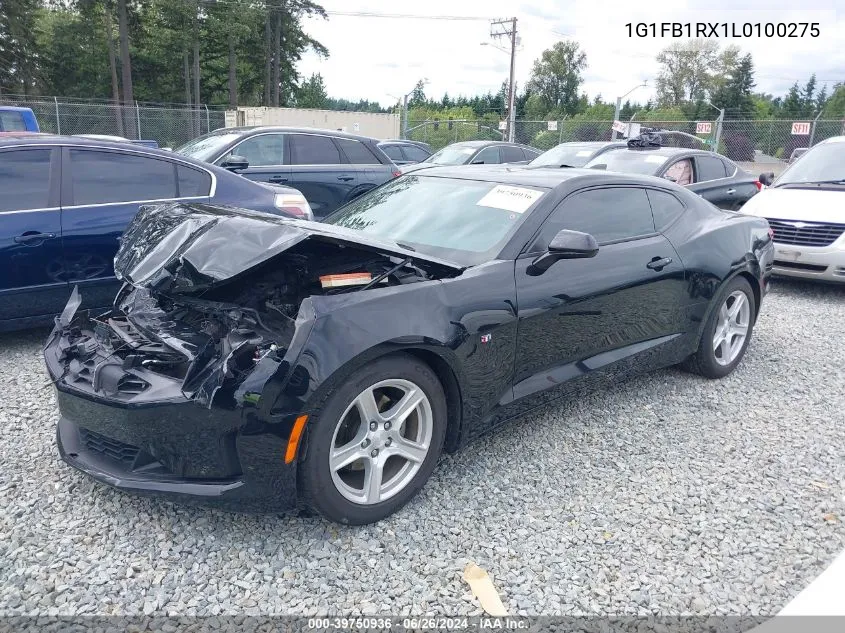 2020 Chevrolet Camaro Rwd 1Lt VIN: 1G1FB1RX1L0100275 Lot: 39750936