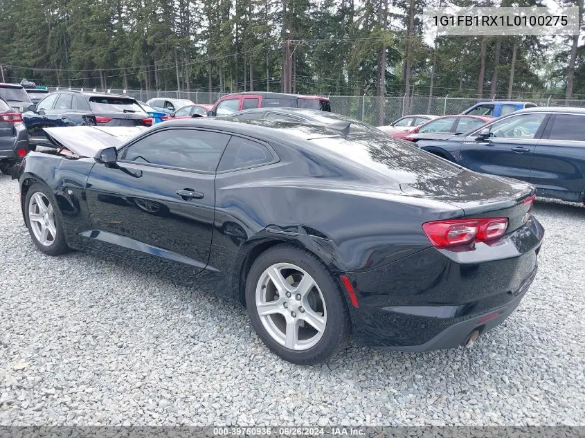 2020 Chevrolet Camaro Rwd 1Lt VIN: 1G1FB1RX1L0100275 Lot: 39750936