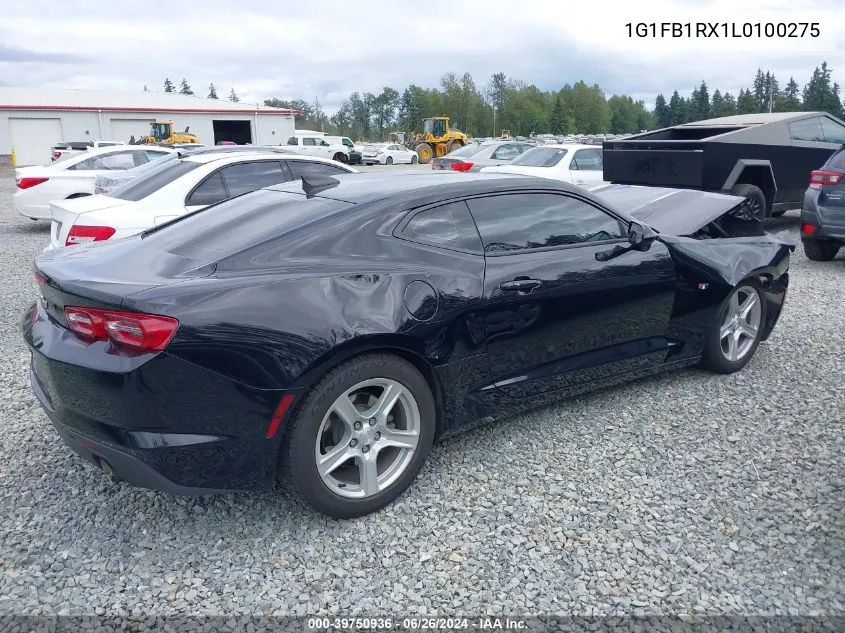 2020 Chevrolet Camaro Rwd 1Lt VIN: 1G1FB1RX1L0100275 Lot: 39750936