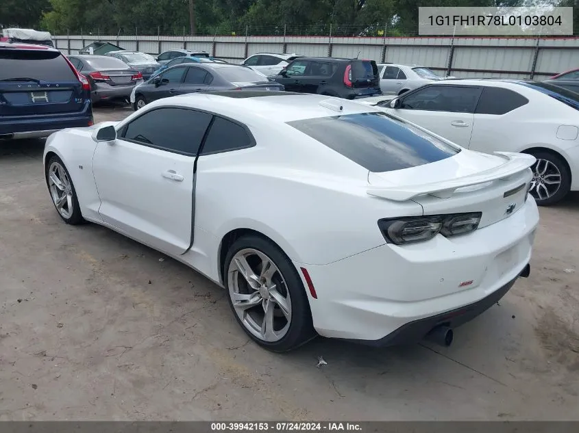 2020 Chevrolet Camaro VIN: 1G1FH1R78L0103804 Lot: 39942153