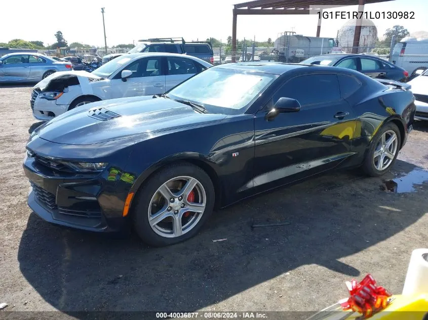 2020 Chevrolet Camaro Rwd 1Ss VIN: 1G1FE1R71L0130982 Lot: 40036877