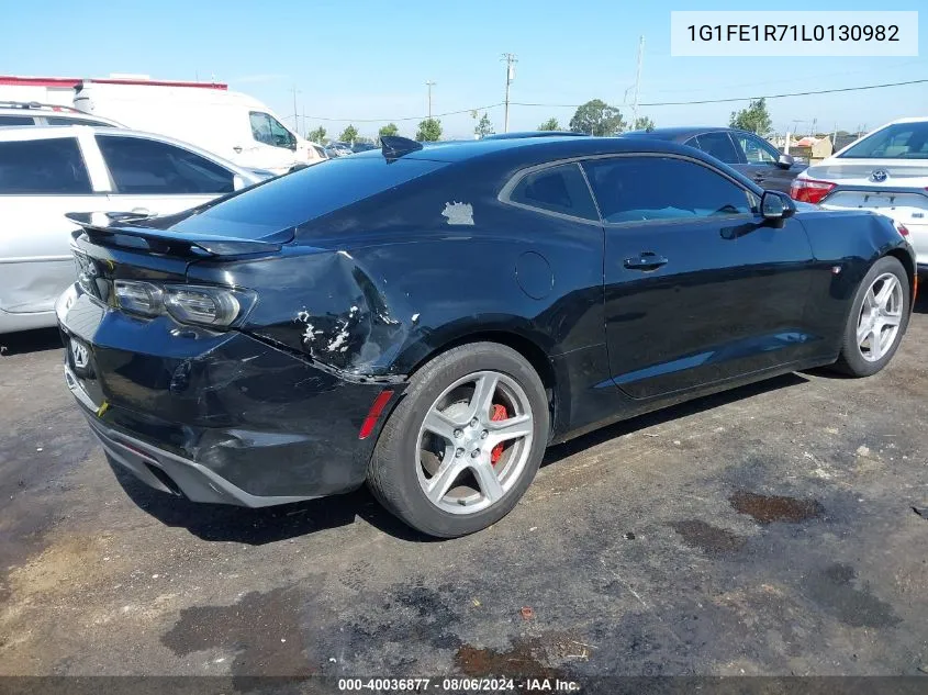 2020 Chevrolet Camaro Rwd 1Ss VIN: 1G1FE1R71L0130982 Lot: 40036877