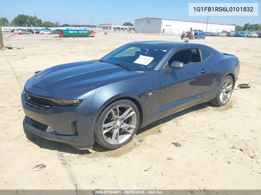 2020 Chevrolet Camaro Rwd 1Lt VIN: 1G1FB1RS6L0101832 Lot: 40184481