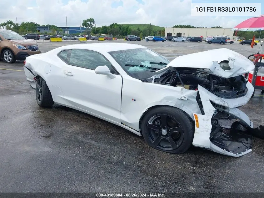 2020 Chevrolet Camaro Rwd 1Lt VIN: 1G1FB1RS3L0101786 Lot: 40189804