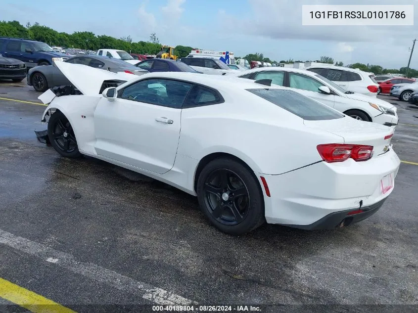 2020 Chevrolet Camaro Rwd 1Lt VIN: 1G1FB1RS3L0101786 Lot: 40189804