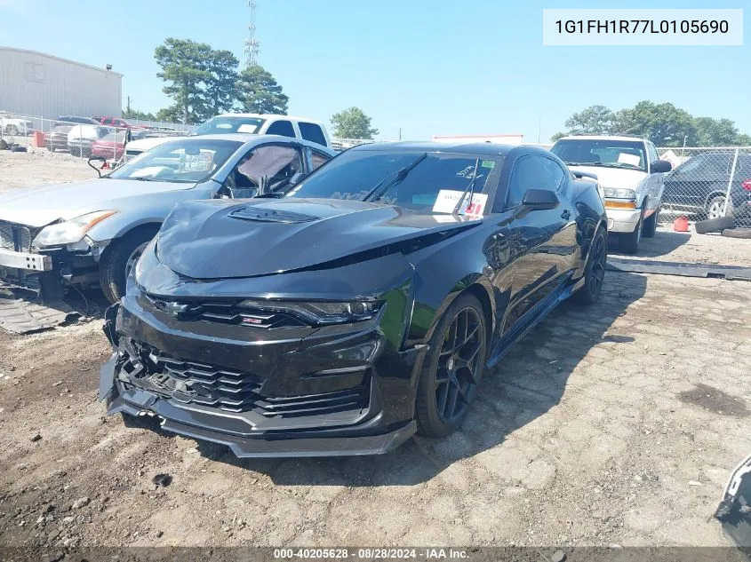 2020 Chevrolet Camaro Rwd 2Ss VIN: 1G1FH1R77L0105690 Lot: 40205628