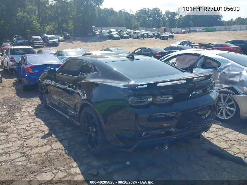 2020 Chevrolet Camaro Rwd 2Ss VIN: 1G1FH1R77L0105690 Lot: 40205628